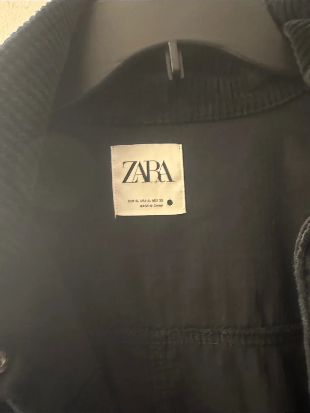Zara Dark Navy Corduroy Oversized Shacket - Picture 4 of 6